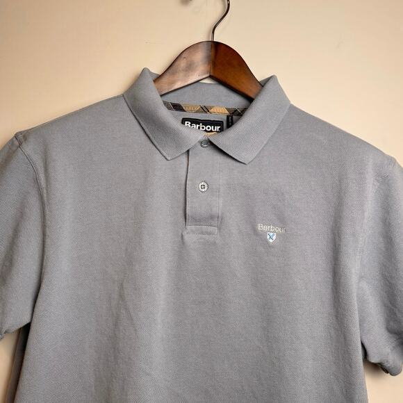 Barbour Tartan Pique Polo Shirt - Size XL - Picture 3 of 5